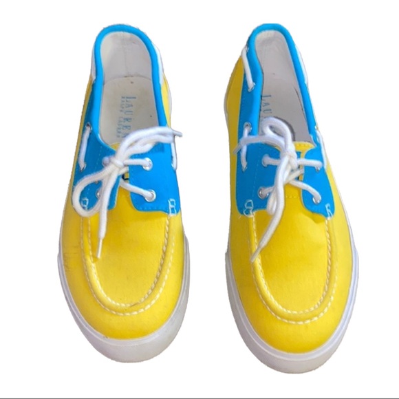 Lauren Ralph Lauren Shoes - 🎉Hot Pick🎉Woman’s Lauren Ralph Lauren Shoes Yellow and Blue9B